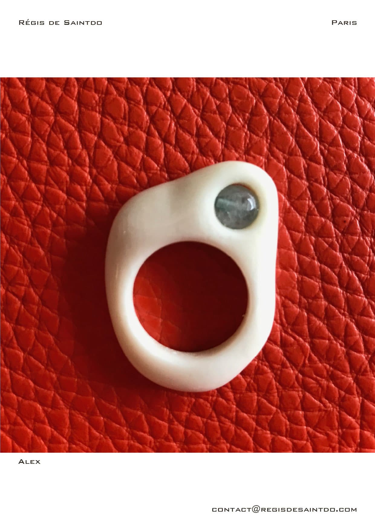 Bague Alex — os, agate
