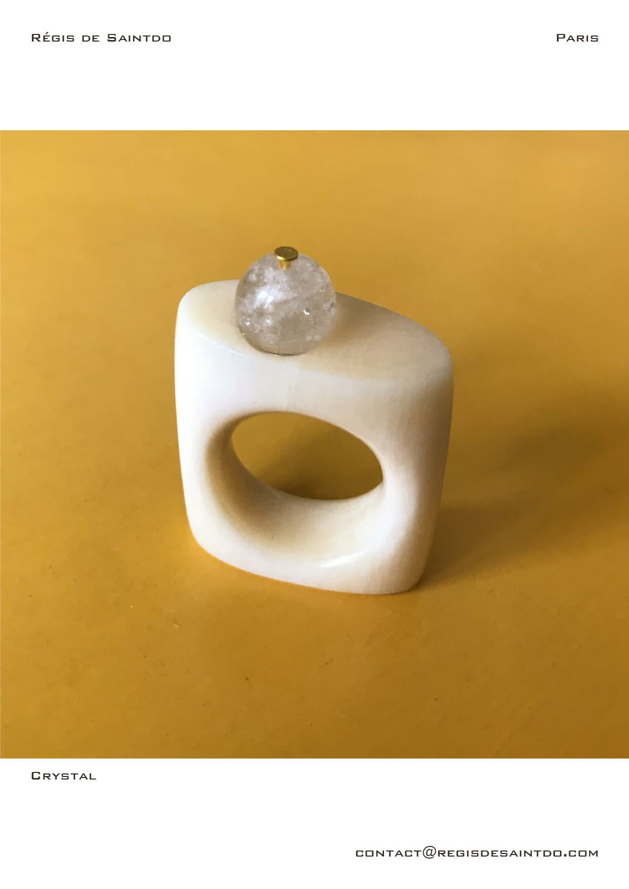 Bague Crystal — os, cristal de roche