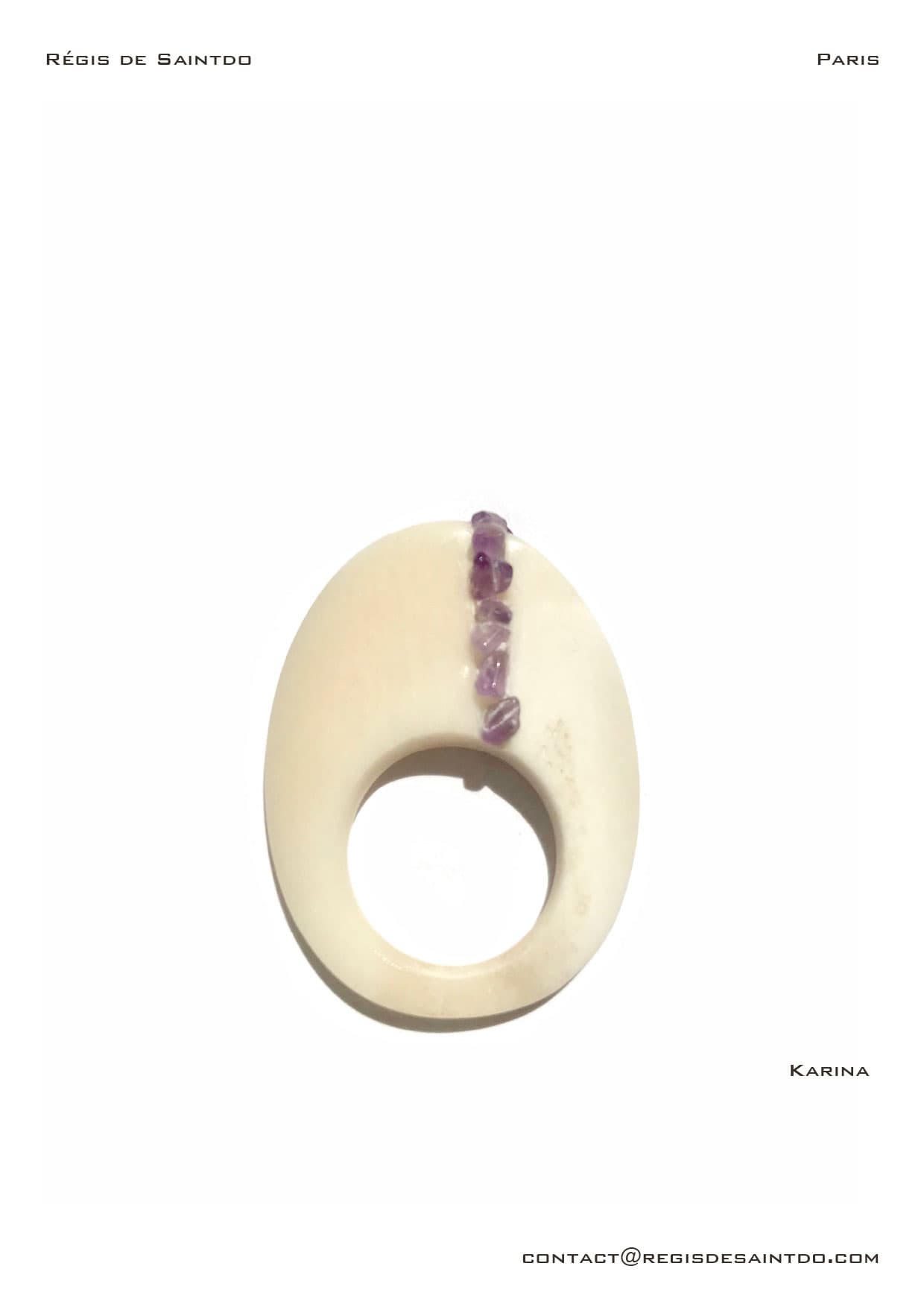 Bague Karina — os, améthyste