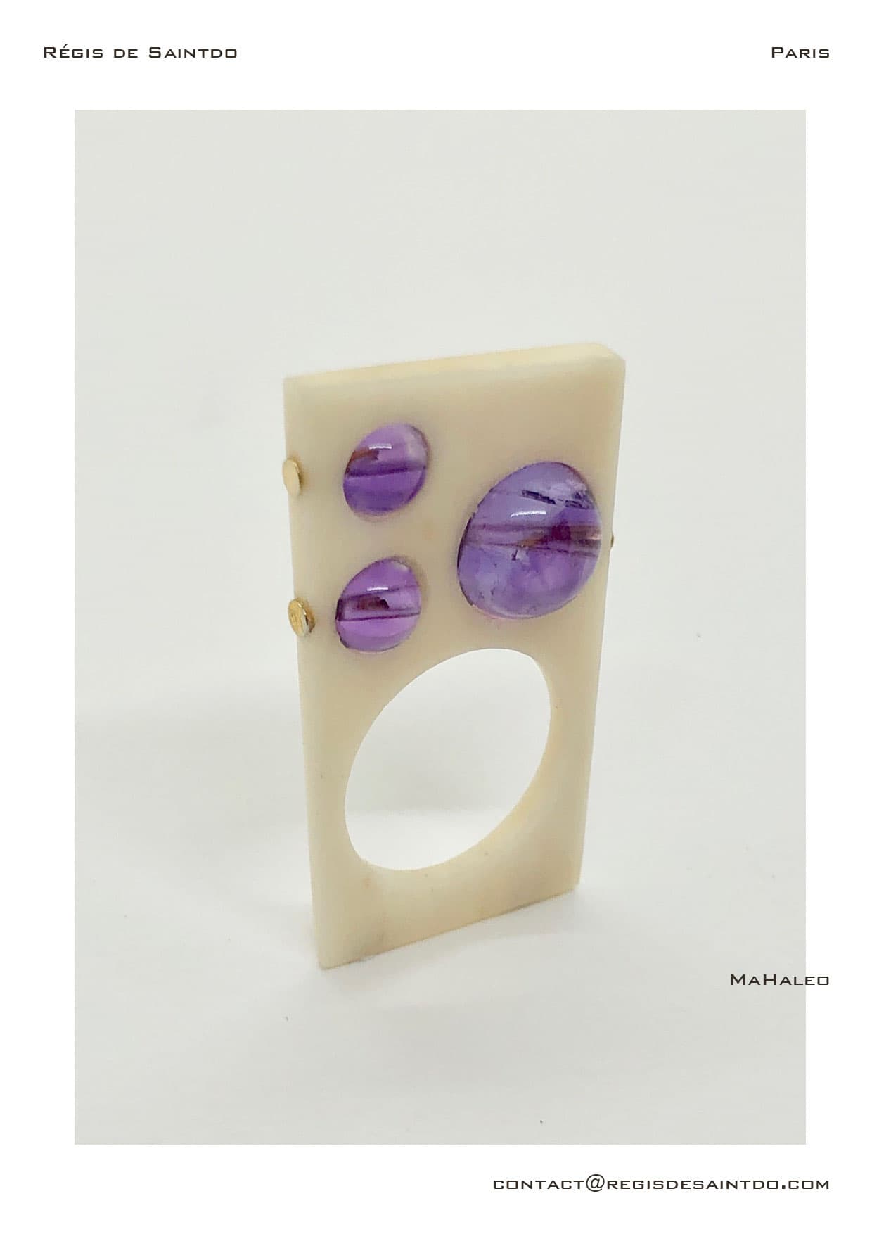 Bague Mahaleo — os, améthyste
