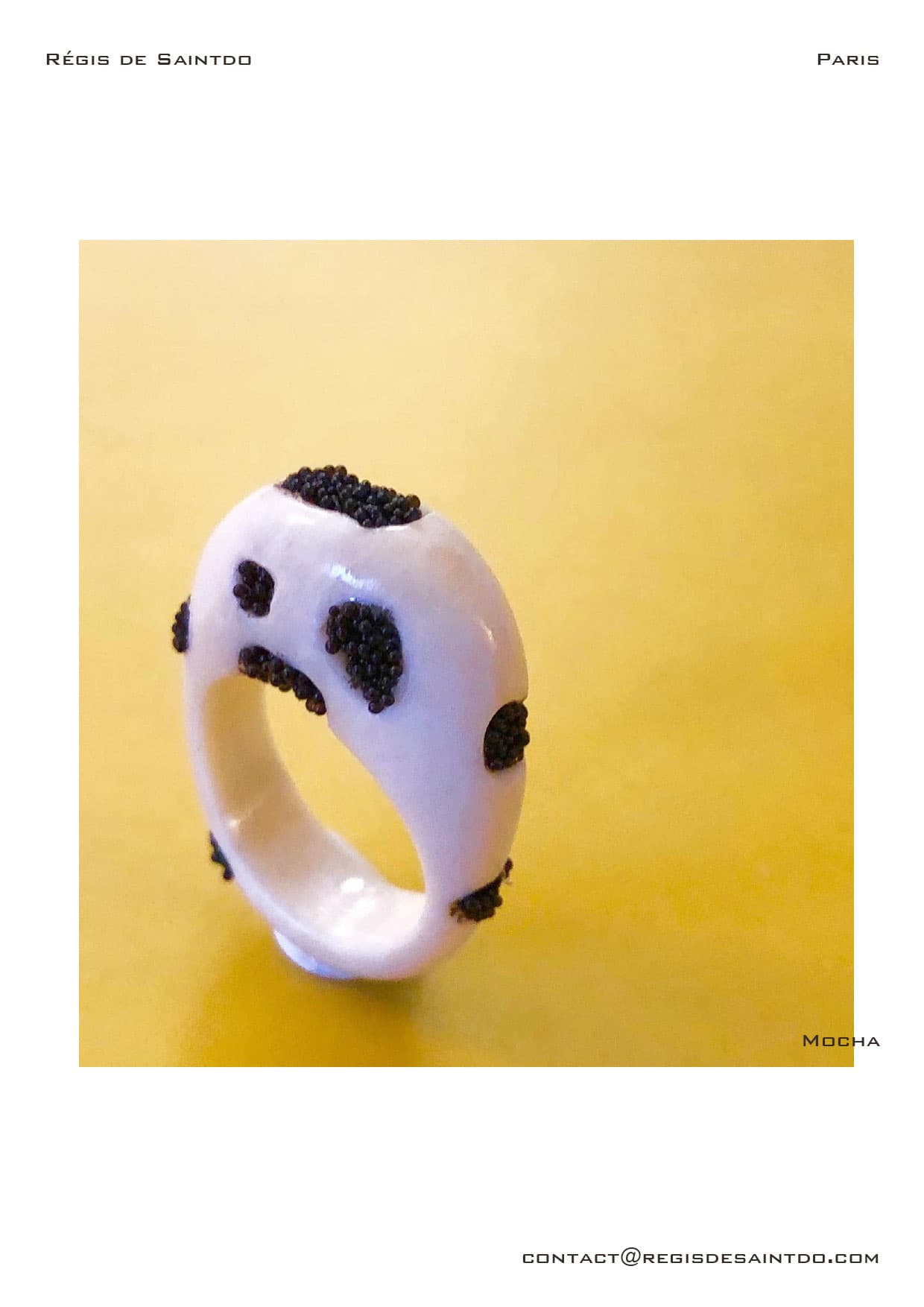Bague Mocha — os, verre teinté