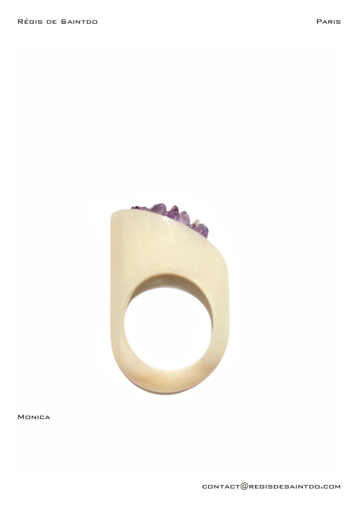 Bague Monica — os, améthyste