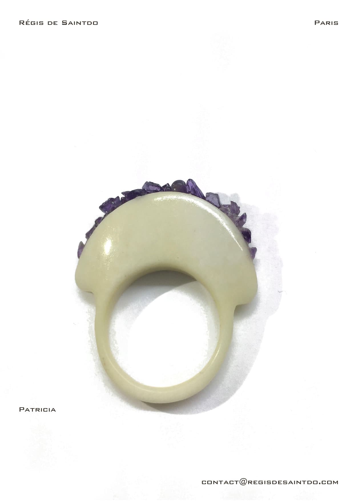 Bague Patricia — os, améthyste