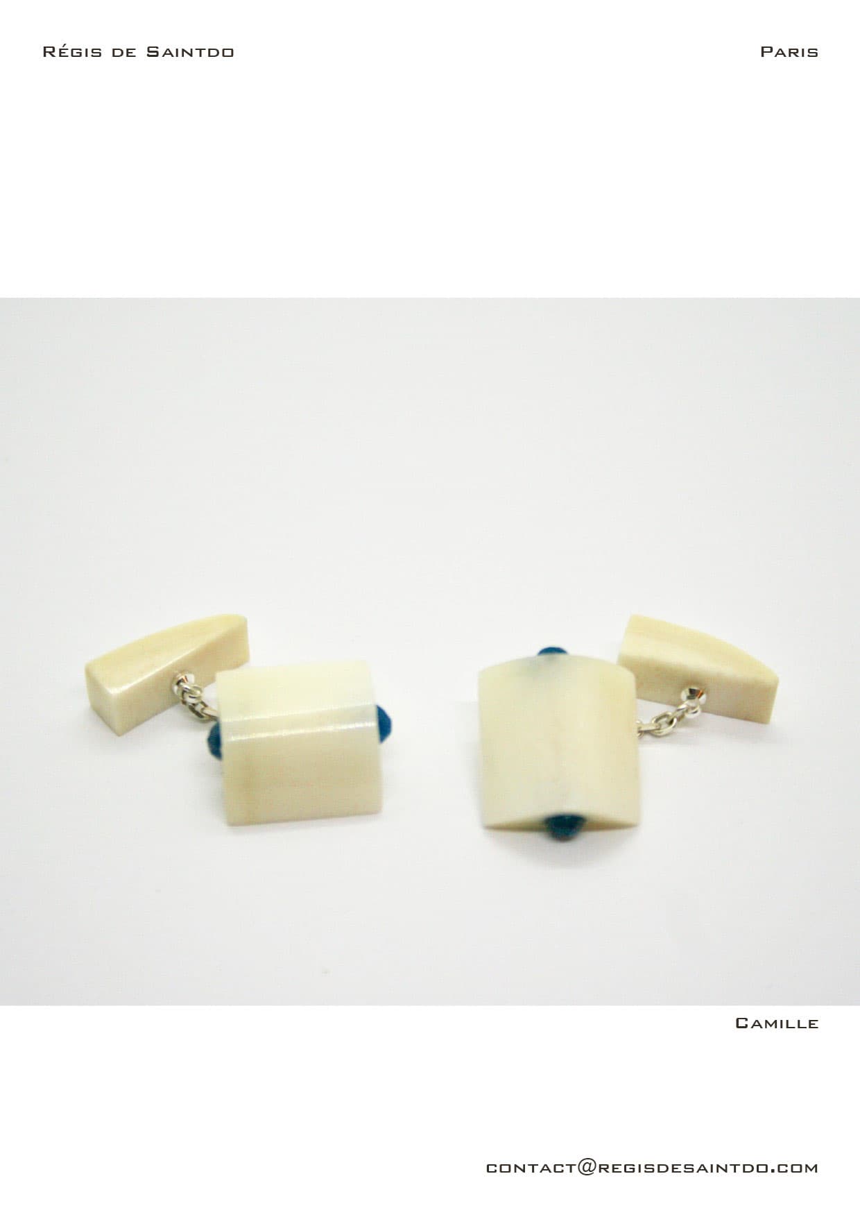 Boutons de manchette Camille — os, agate