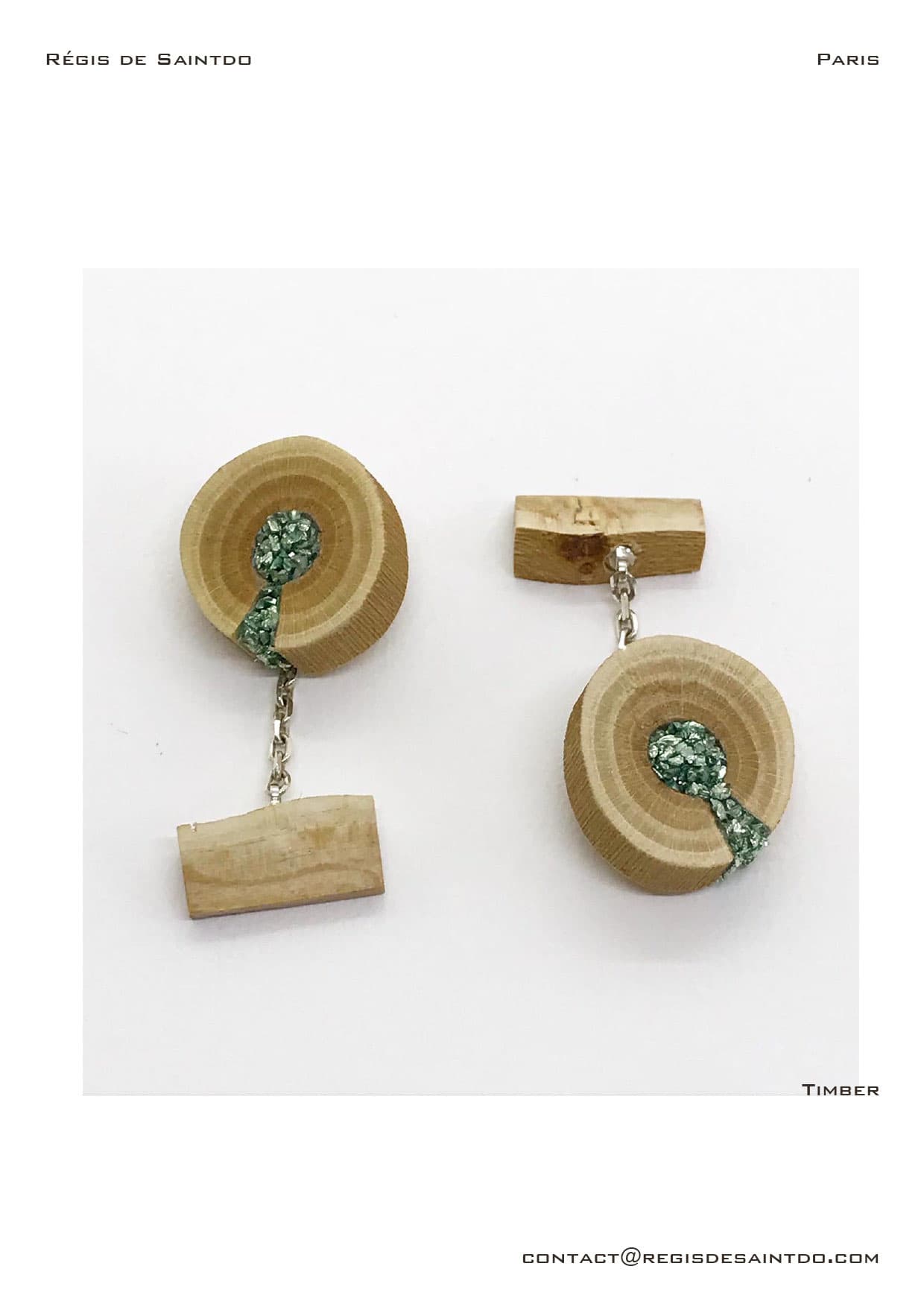 Boutons de manchette Timber