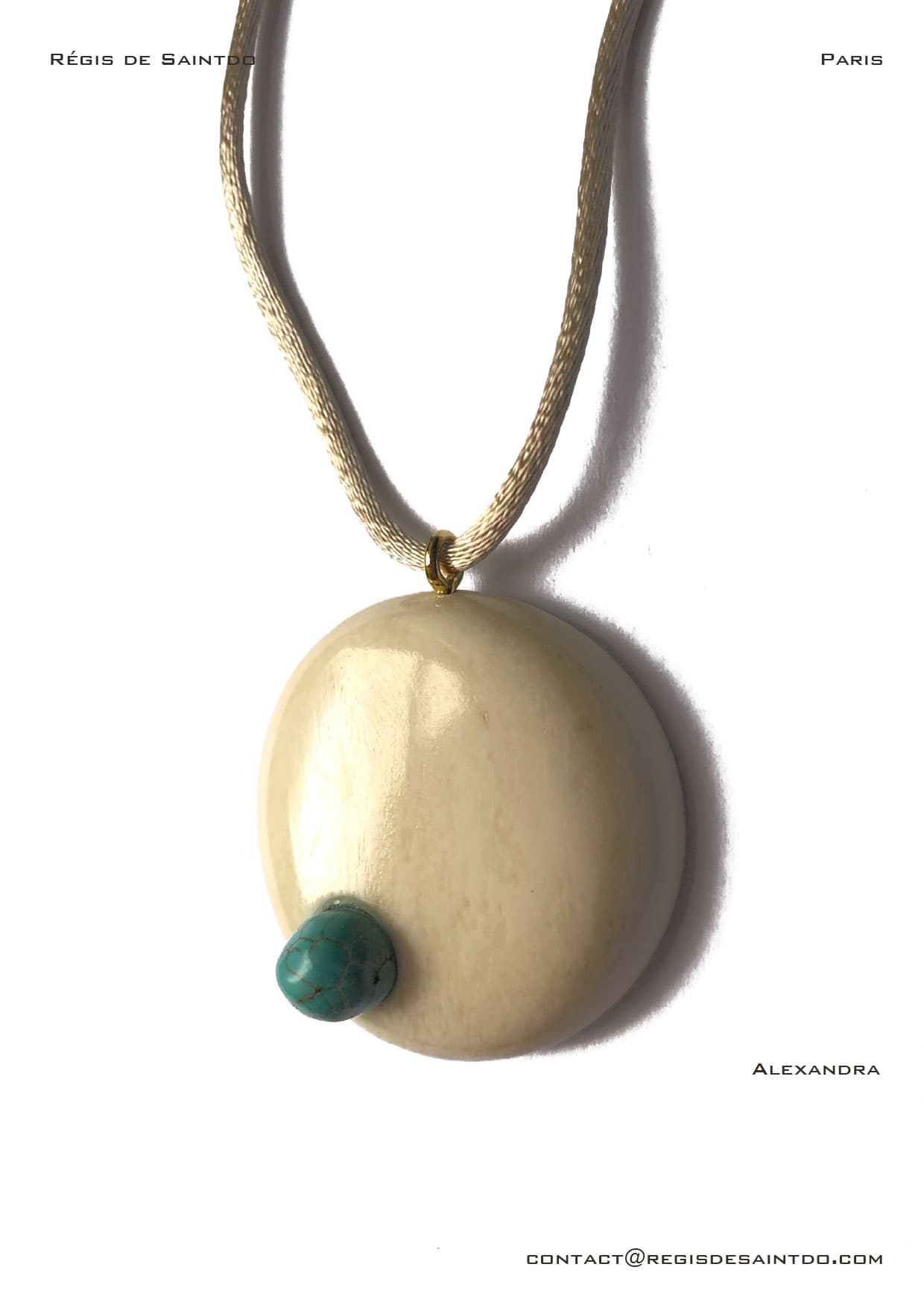 Pendentif Alexandra — os, turquoise