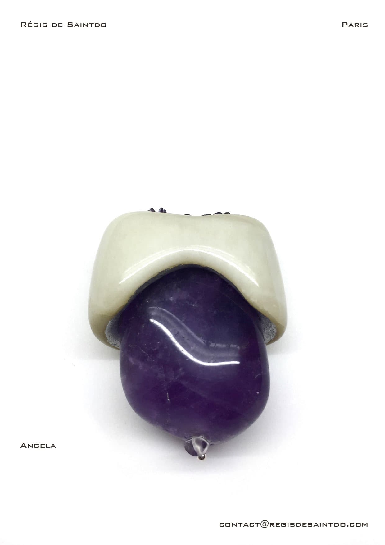 Pendentif Angela — os, améthyste