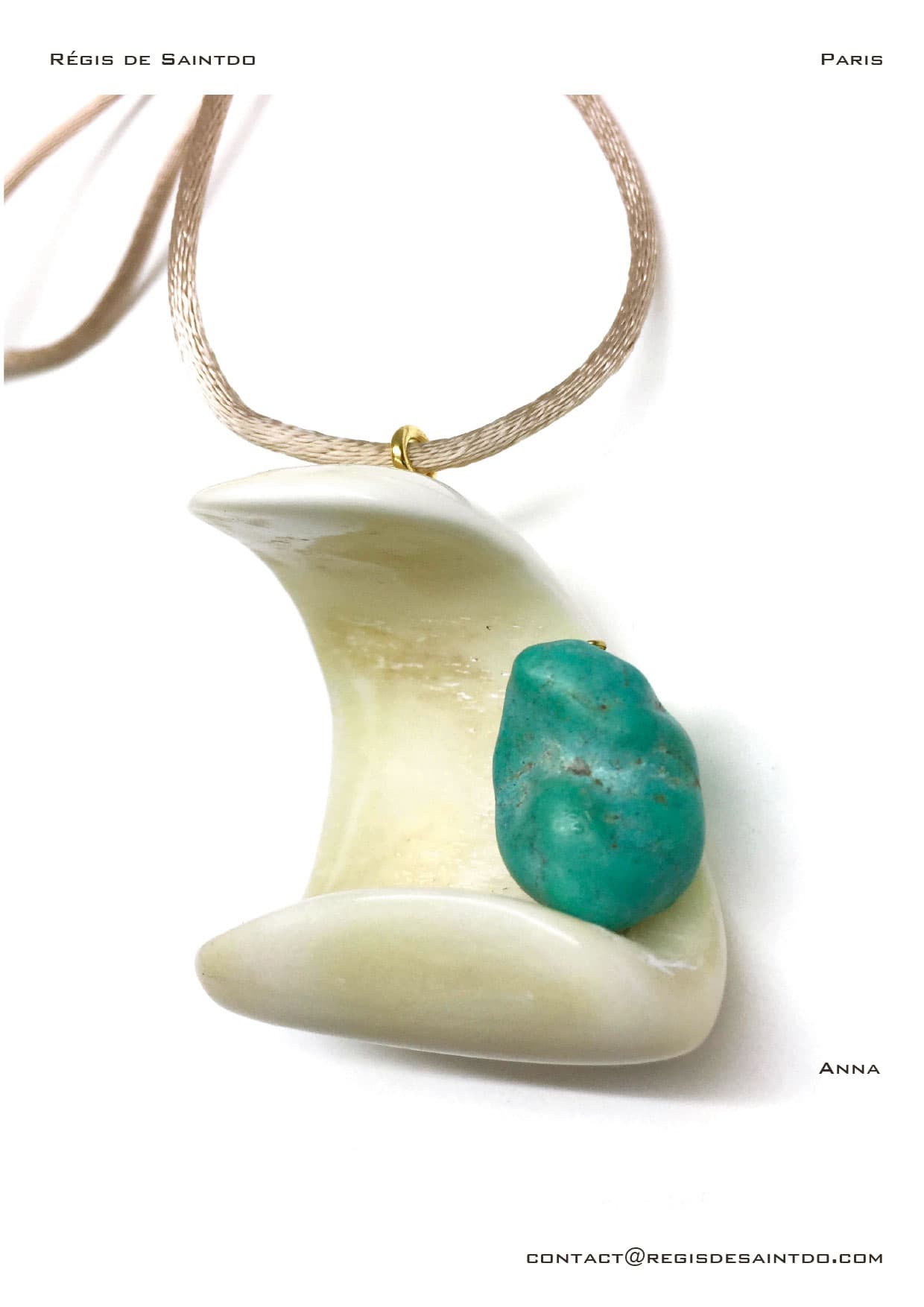 Pendentif Anna — os, turquoise