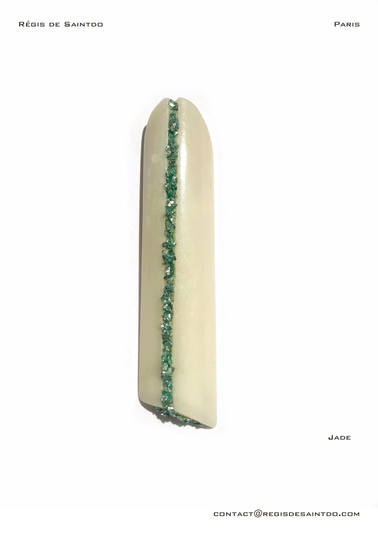 Pendentif Jade — os, verre teinté