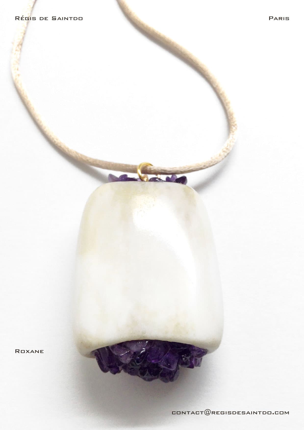 Pendentif Roxane — os, améthyste