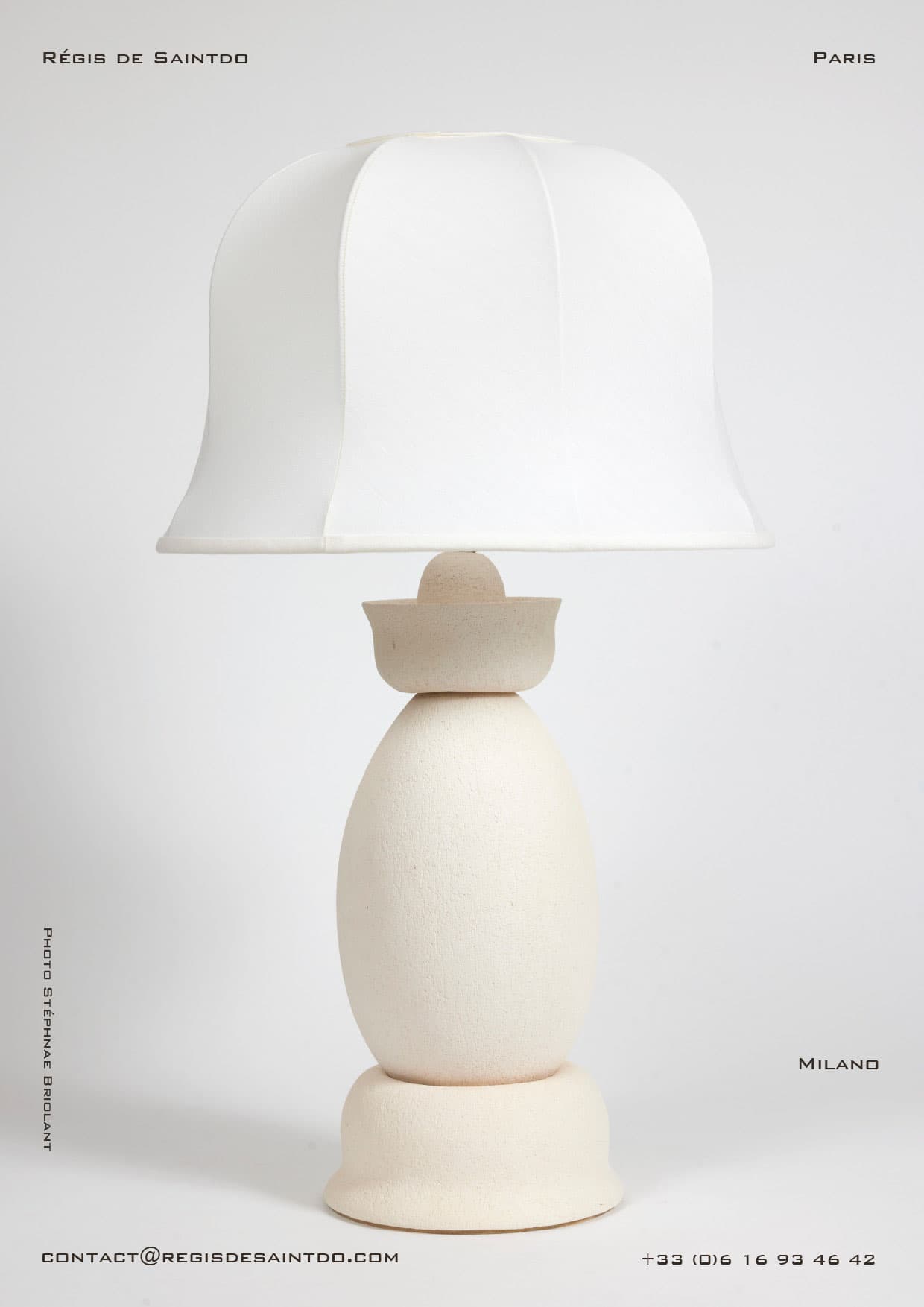 Lampe Milano — céramique blanche